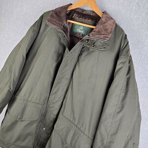 Orvis Sportsmans Field Jacket Mens Sz L Olive/Brown